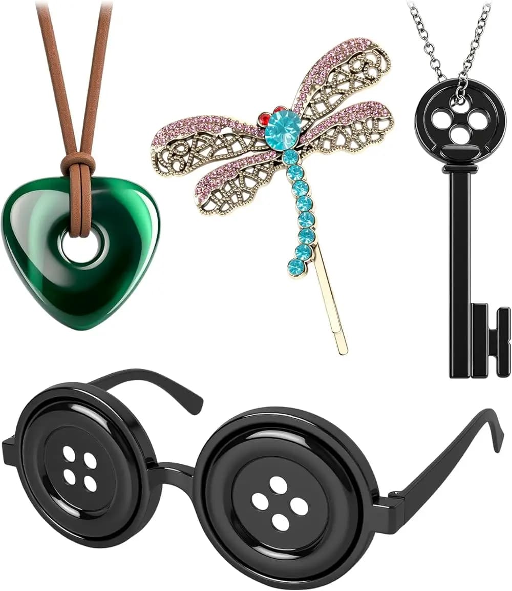4Pcs Accessories for Halloween Christmas Cosplay Costume Merchandise Stuff Birthday Gift for Women Adult and Fans