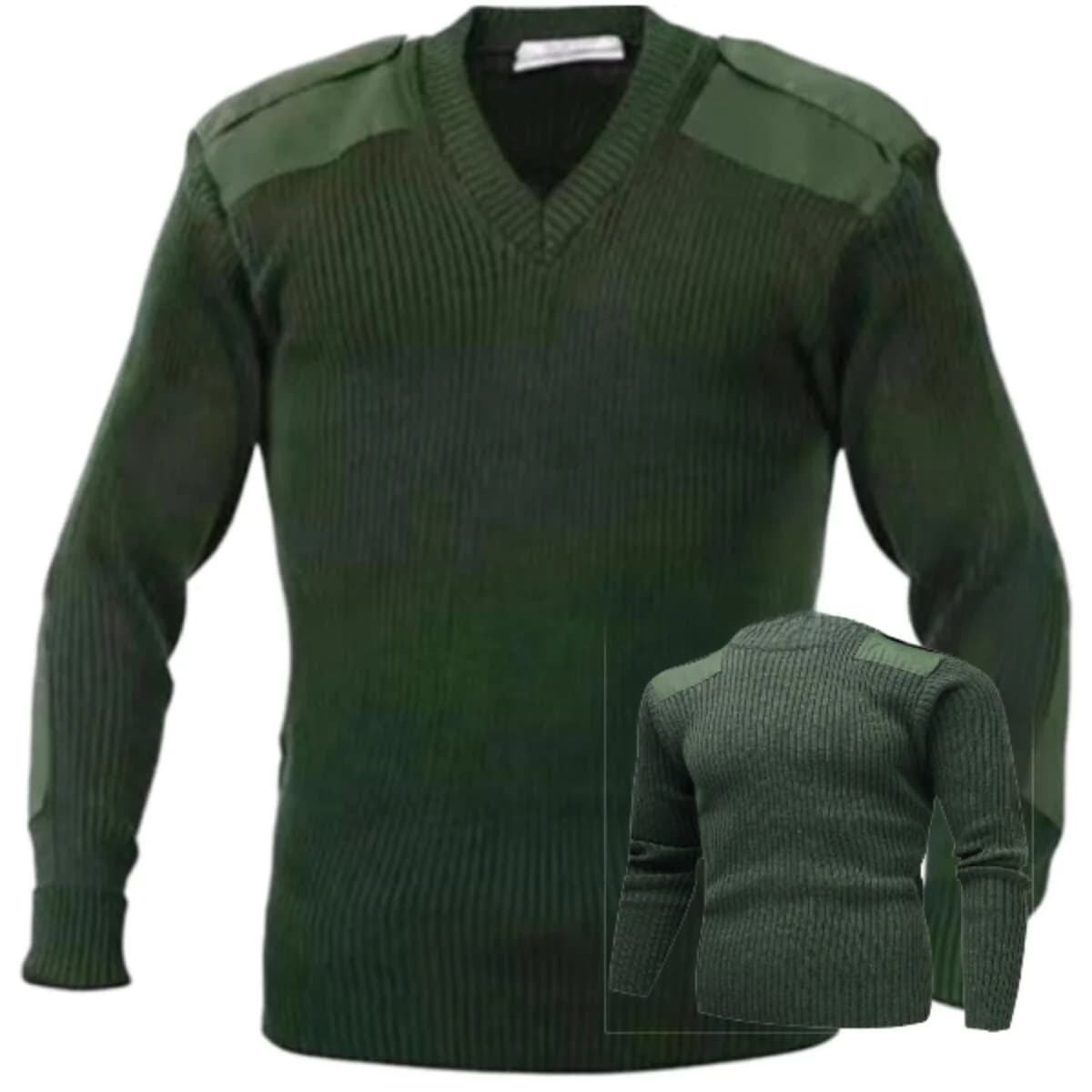 Men's V-Neck Knitted Sweater Wool Blend Long Sleeve Fashionable Slim Fit Warm Autumn Winter Top Cross-Border Style African La...