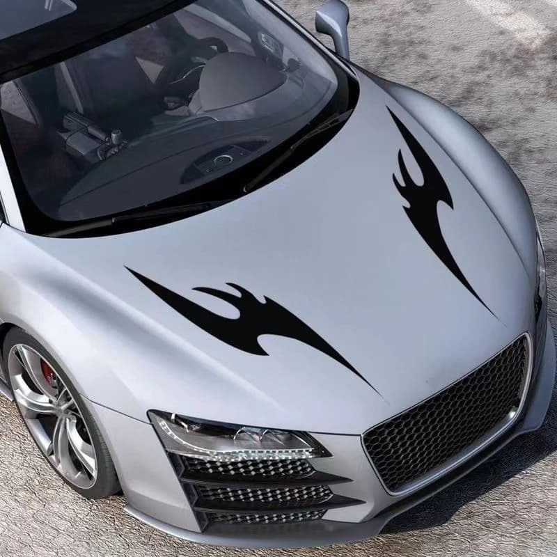 Car stickers for the front of the car and the engine hood - to cover scratches, decorate and modify the design Car Accessories