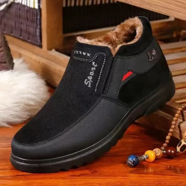 Warm Winter Boots Men Shoes New Keep Slip on Comfortable Plush Fur Ankle Botas Men Boots Outdoor Sneakers Zapatos De Hombre