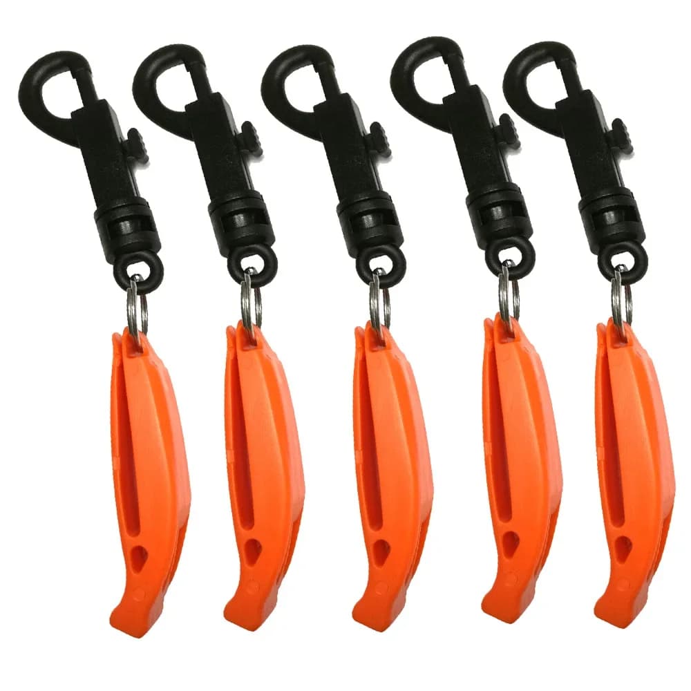 Safety Whistle with Clip for Boating Camping Hiking Hunting Scuba Diving Outdoor Emergency Survival Rescue Signaling