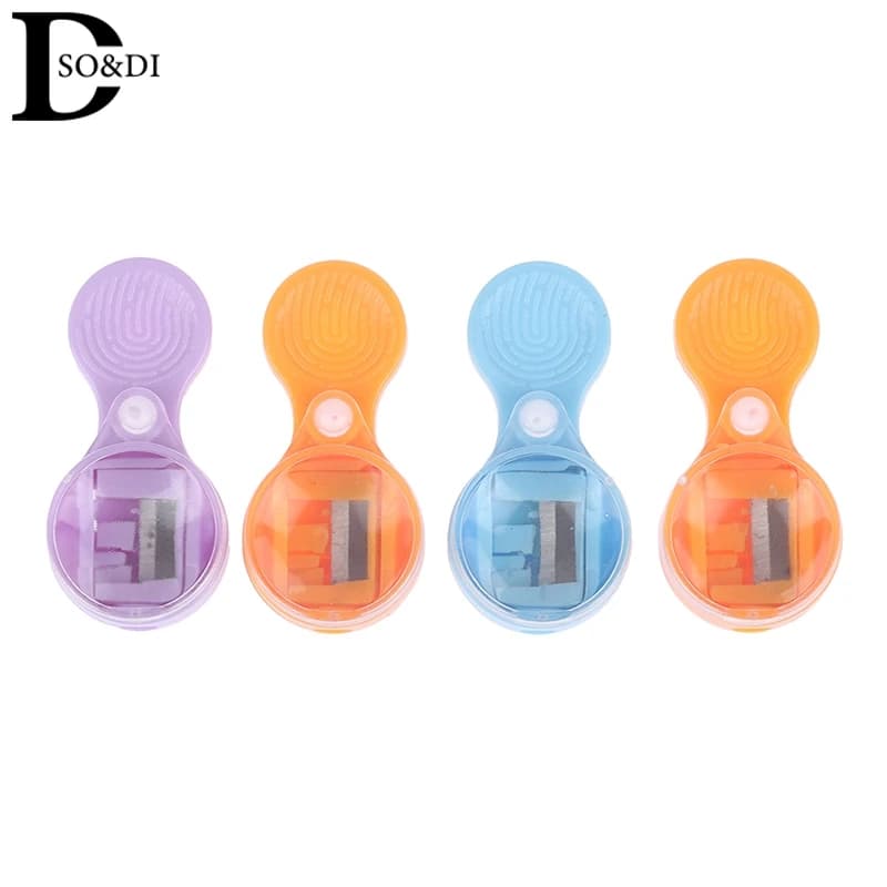 4Pcs Mini Pocket Pencil Sharpener 2.0mm Mechanical Leads Knife Core Grinder Device Pencils Cutter Pen Sharpeners School Supplies