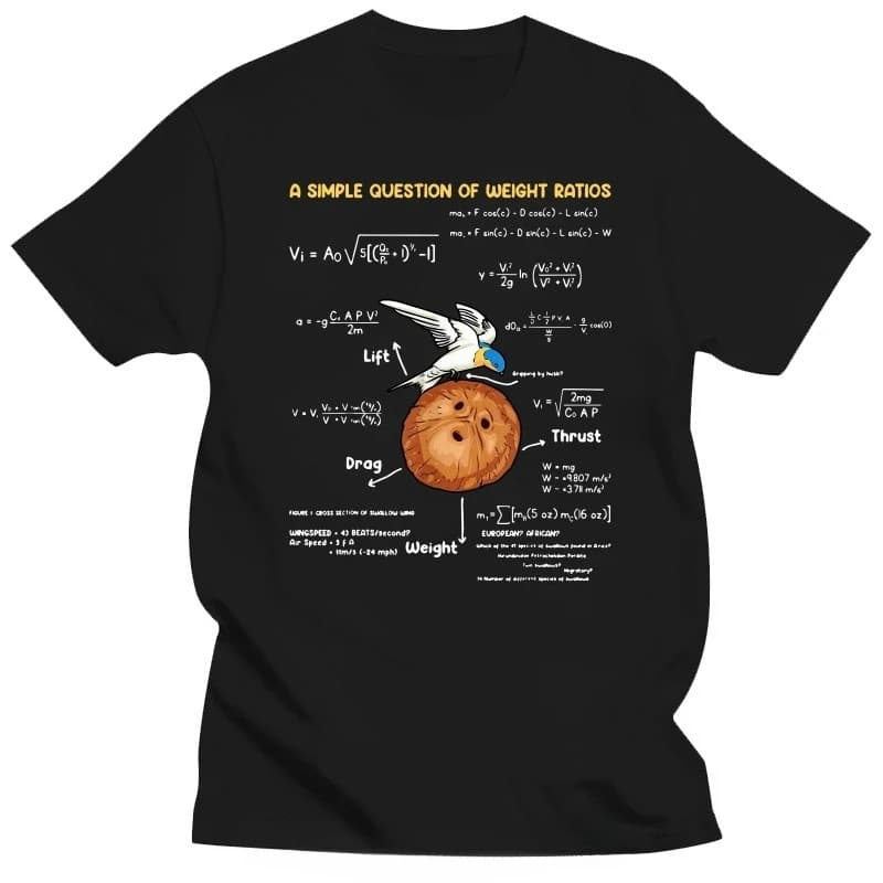 Men's T-Shirts A Simple Question Math Teacher Creative Monty Python Cotton T Shirt Unisex Tshirt Fitness Tees Tops Clothing