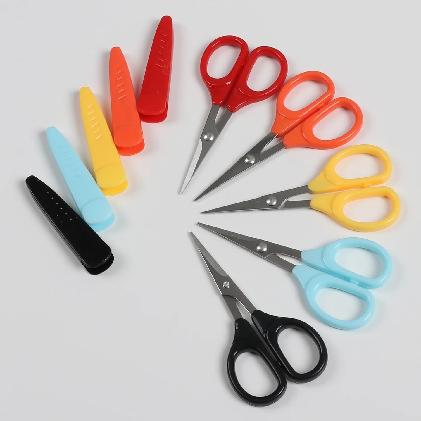 Handmade Art Craft Scissors Cutting Tools Straight Head Small Scissors For Cutting Paper Shapes Straight Lines Curved Lines Offi