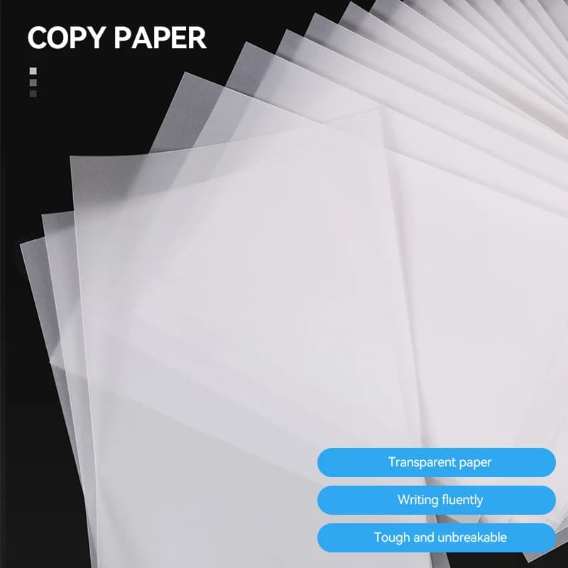 A5/A4 Translucent Tracing Paper Transparent Copy Transfer Printing Drawing Paper 50Sheets for Art Calligraphy Writing Drawing