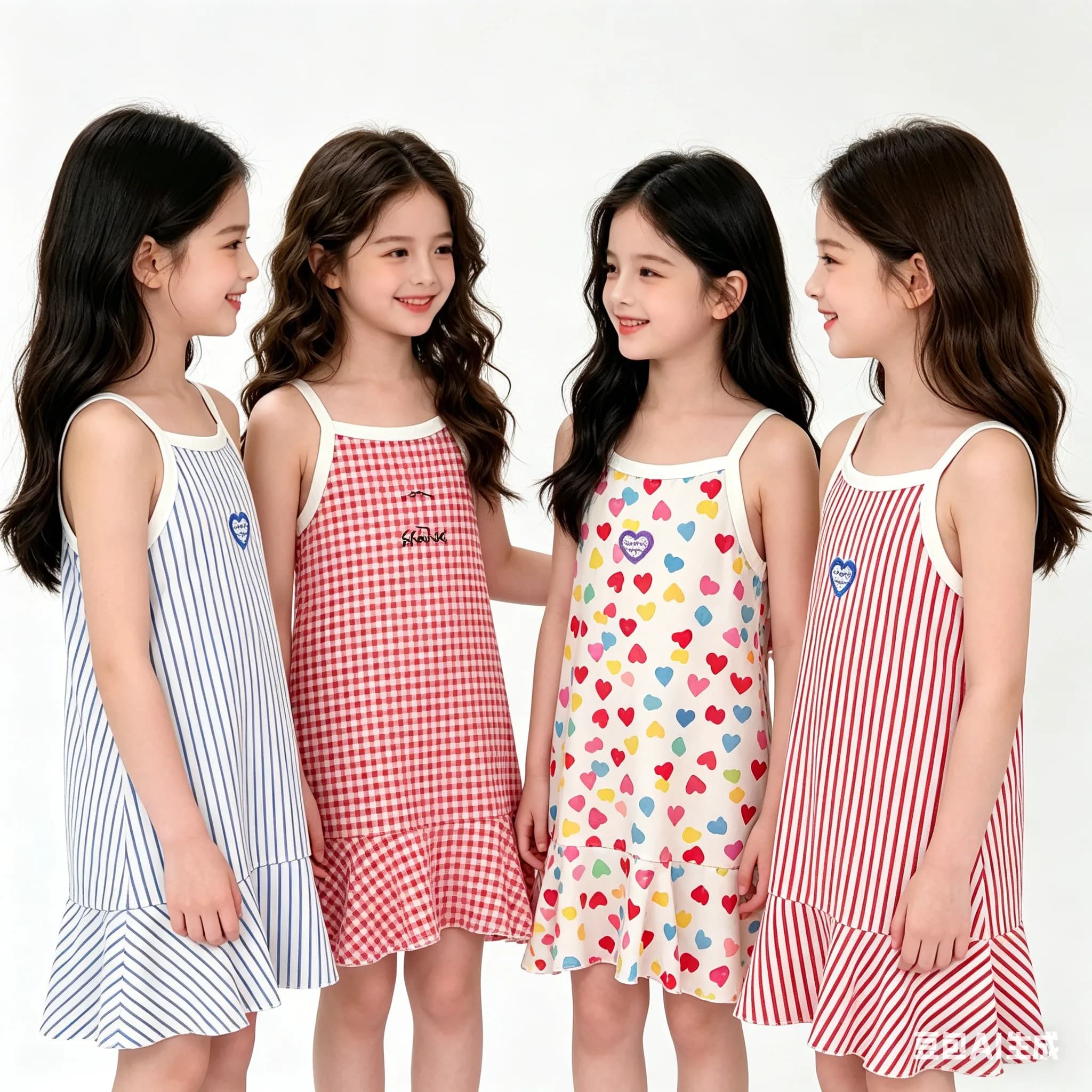 Summer Girls Night Dress Children's Sleepwear Kids Pajamas for 2 to 12 Yrs Nighty for Baby Girls Little Girls Clothes Nightgowns
