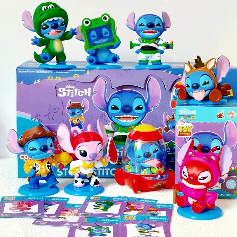Hot Toys Stitch and Toy Story Cosbi Collection Blind Box Mini Figure PVC Collectible Mystery Toy Gift For Fans