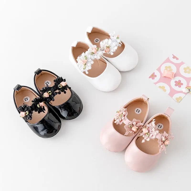 Baby Shoes Spring and Summer Sandal Cute Flower Girl Style Easy to Wear High Quality PU and TPR Sole Anti-slip Walking BBW3099
