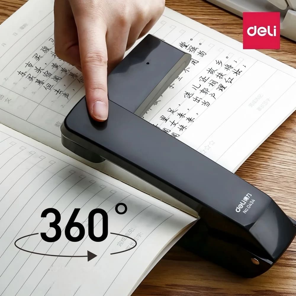 Manual Desktop Stapler That Rotates 360 Degrees, for Multifunctional Use in Business Offices. It Can Staple As Many As 25 Sheets