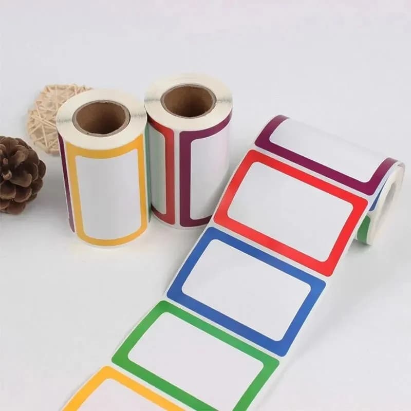 250Pcs Waterproof Blank Self Adhesive Assorted Label Stickers Removable Label Stickers Tag File For Office School Home Supplies