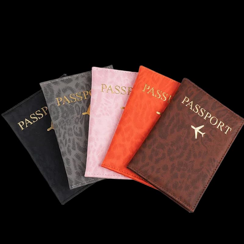 2026 Travel Passport Holder Cover Case for Women Men PU Leather Card Ticket Passport Covers Holder Protective Accessories Wallet