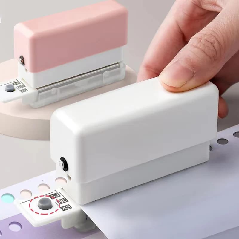 New 6 Holes Hole Puncher A4 A5 B5 Loose Leaf Paper Hole Punch Standard Hole Punch DIY Office Binding Tool Office School Supplies