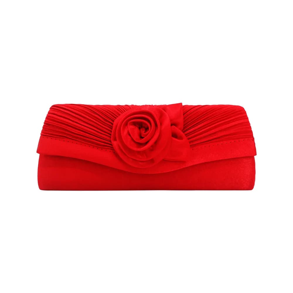 Women's Evening Bag Silk Dinner Bags Banquet Package Flower Clutch Envelope Bag Dress Party Shoulder Bag Chain Handbags Luxury
