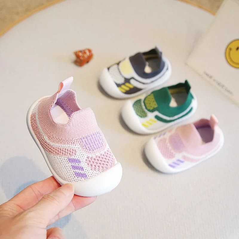 Baby Walking Shoes Soft Bottom Non-slip Baby Shoes Spring and Autumn A Stirrup 1-3 Years Old Children's Shoes and Socks