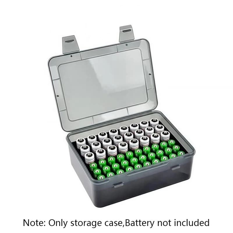 Battery Storage Organizer Holder Holds 54 AA AAA Batteries, Battery Box Case Garage Container,Home Drawer Organization Dispenser
