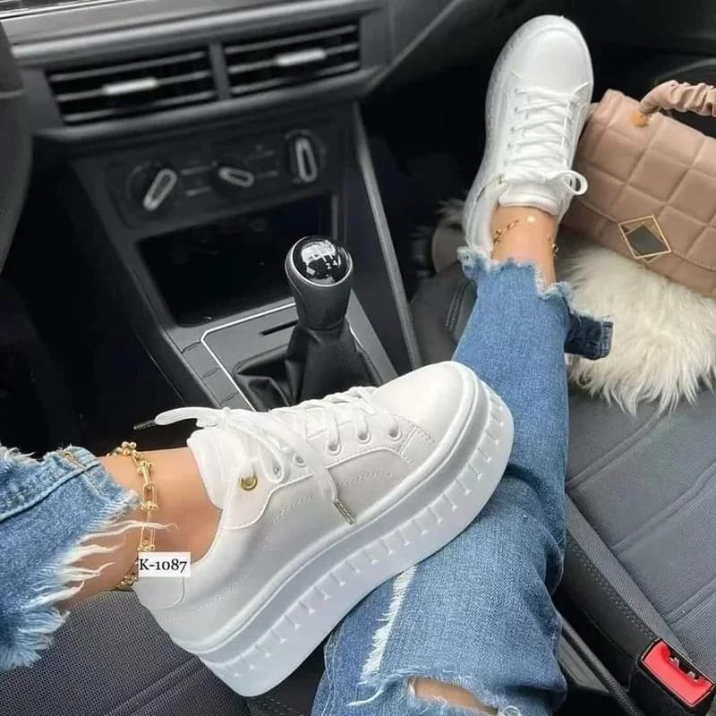 Women Fashion Casual Vulcanized Shoes Woman Outdoor Walking Shoes Female Breathable Wedge Heel Sneakers Shoes Zapatillas Mujer