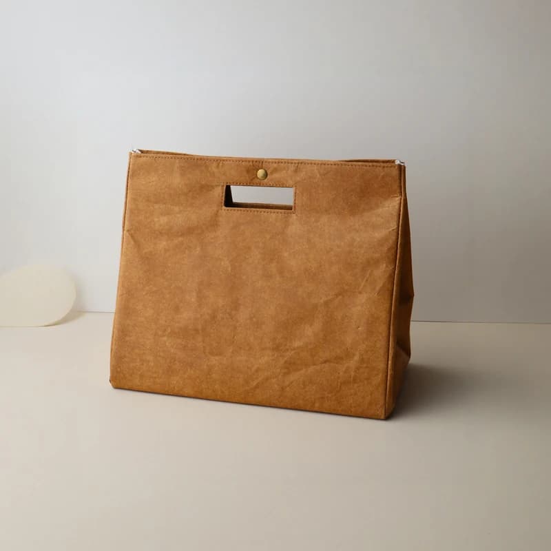 LucaAlberto Large Capacity Dupont Paper Lunch Box Bag Bento Bag Gift Bag Business Meeting A4 Document Bag Family Storage Orga...