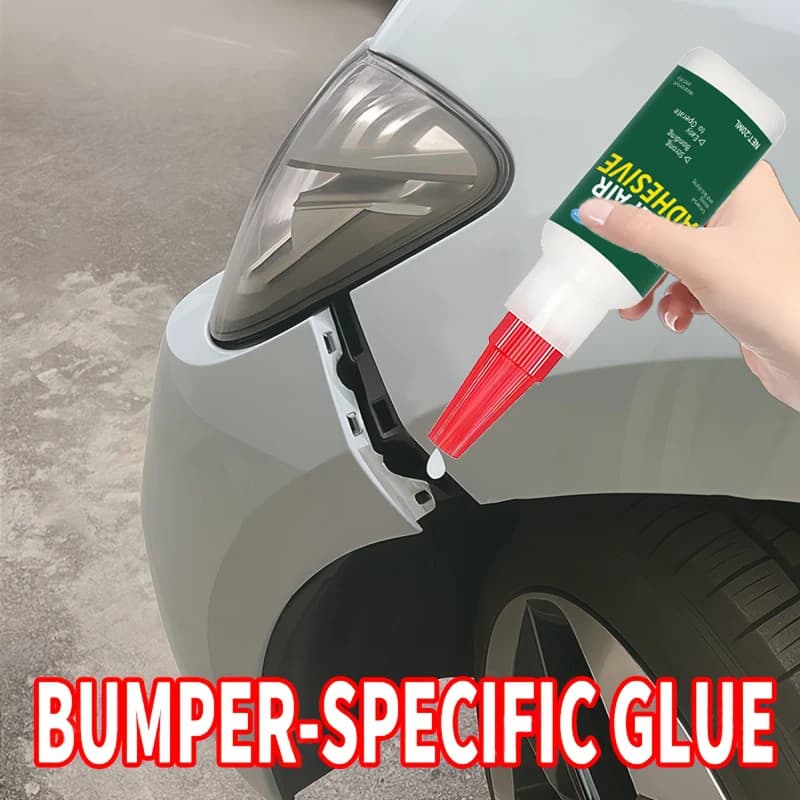 Heavy-Duty Car Bumper Plastic Adhesive - Structural Repair Adhesive for Cracks, Chips, and Impact Damage - No Welding Required, Suitable for Bumpers, Mirror Bases, Exterior Plastic Repair - Recommende