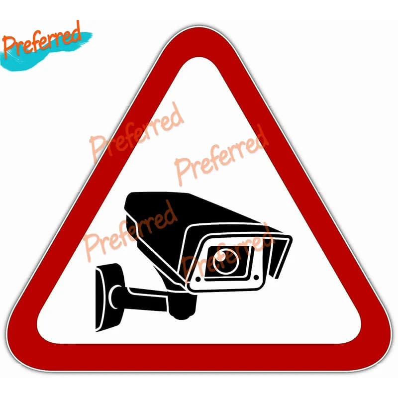 Video Surveillance Security Sign Store Shop Vinyl Sticker Decal