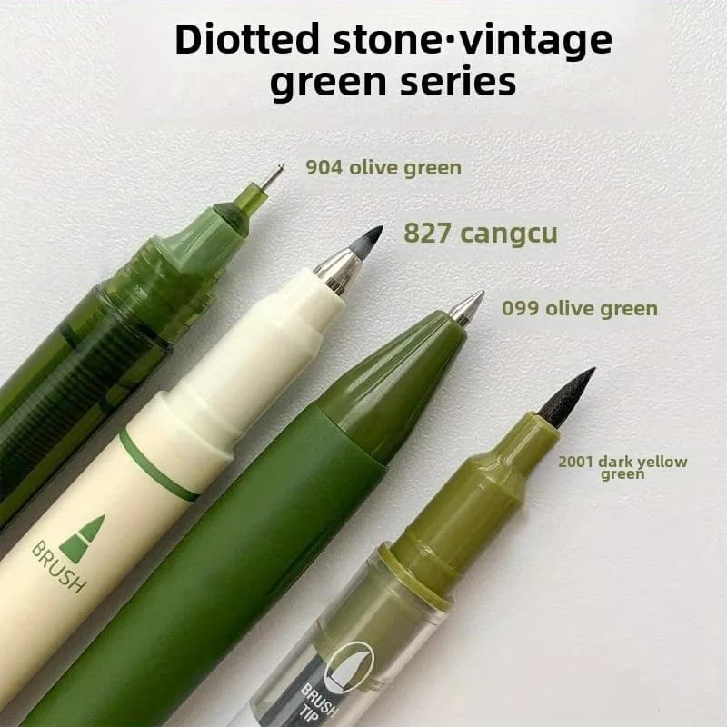 4 Vintage Pens Set, Quick-Dry Ink for Smooth Writing,Compatible with Multiple Tips,Ideal for Office Work & Notebooks