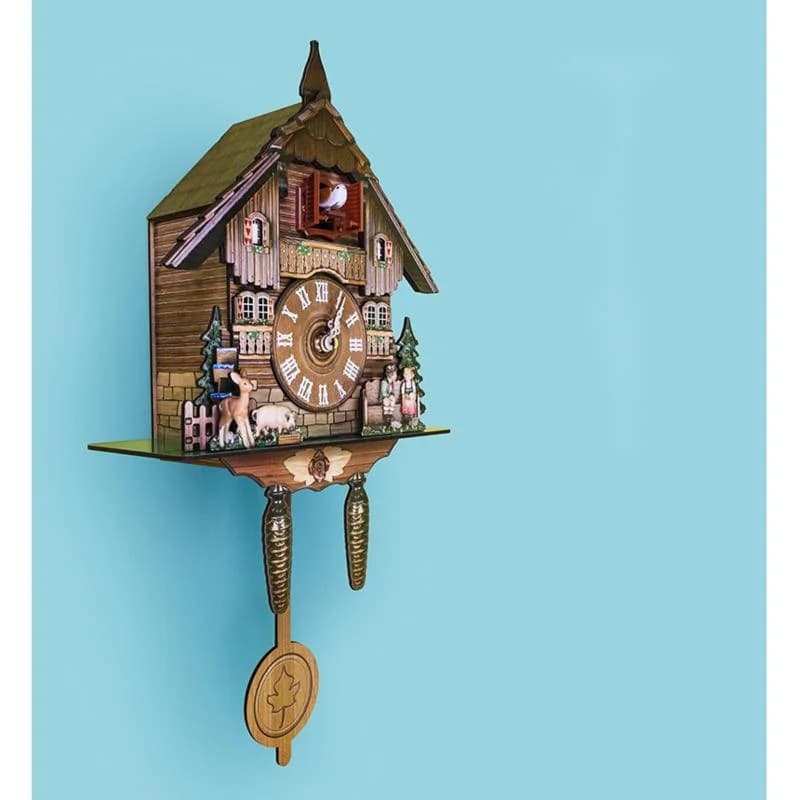 Wooden Hanging Wall Clock Bird Alarm Clock Cuckoo Clocks For Home Decoration Quartz Watch Decorative Home Decor