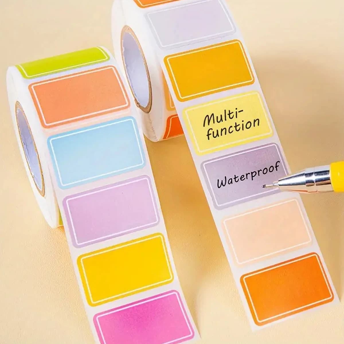 500 Sheets Multicolor Label Stickers Waterproof Index Stickers Handwriting Self-Adhesive Classification Labels Office Supplies
