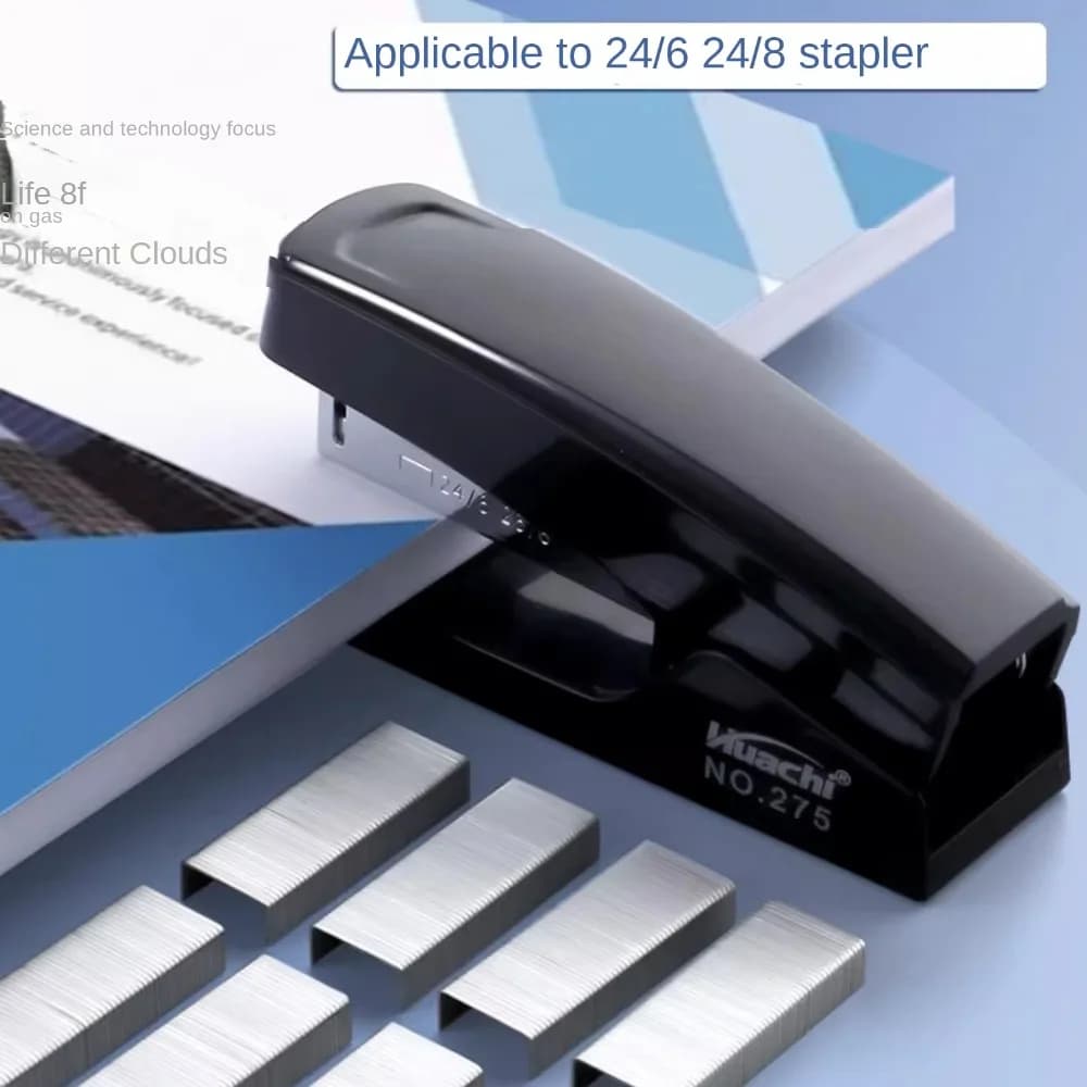 Stapling Tools Labor-Saving Stapler Hand Tools Metal Paper Stapling Machine Grey/Black Portable Staplers for Desk