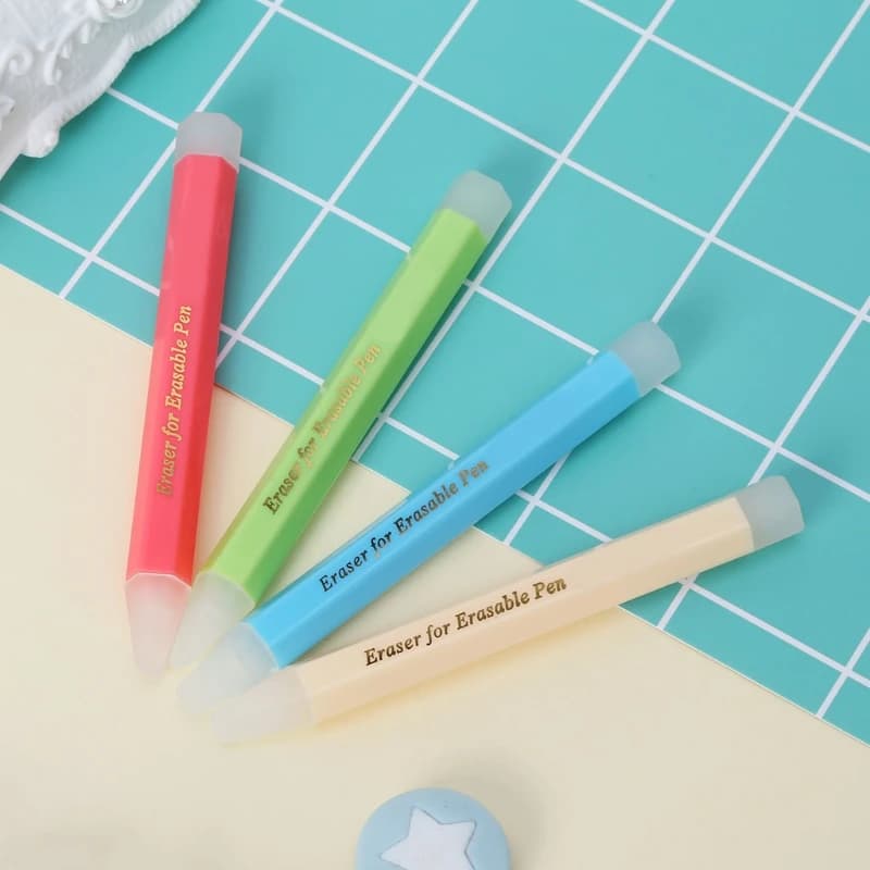 Frixion Erasable Pen Eraser Erasers Rubber Remover Students Wipe Clean Eraser Leave No Trace School Supplies Stationery
