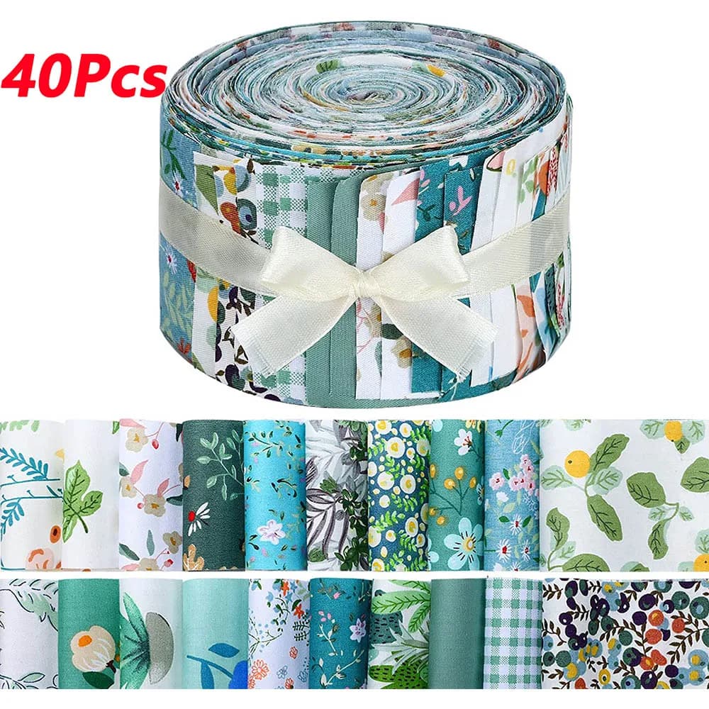 Cotton Craft Fabric Cloths Sewing Scrapbook Artcraft Fabric Textile Patchwork 40Pcs Handicraft Quilting Needlework Handmade DIY