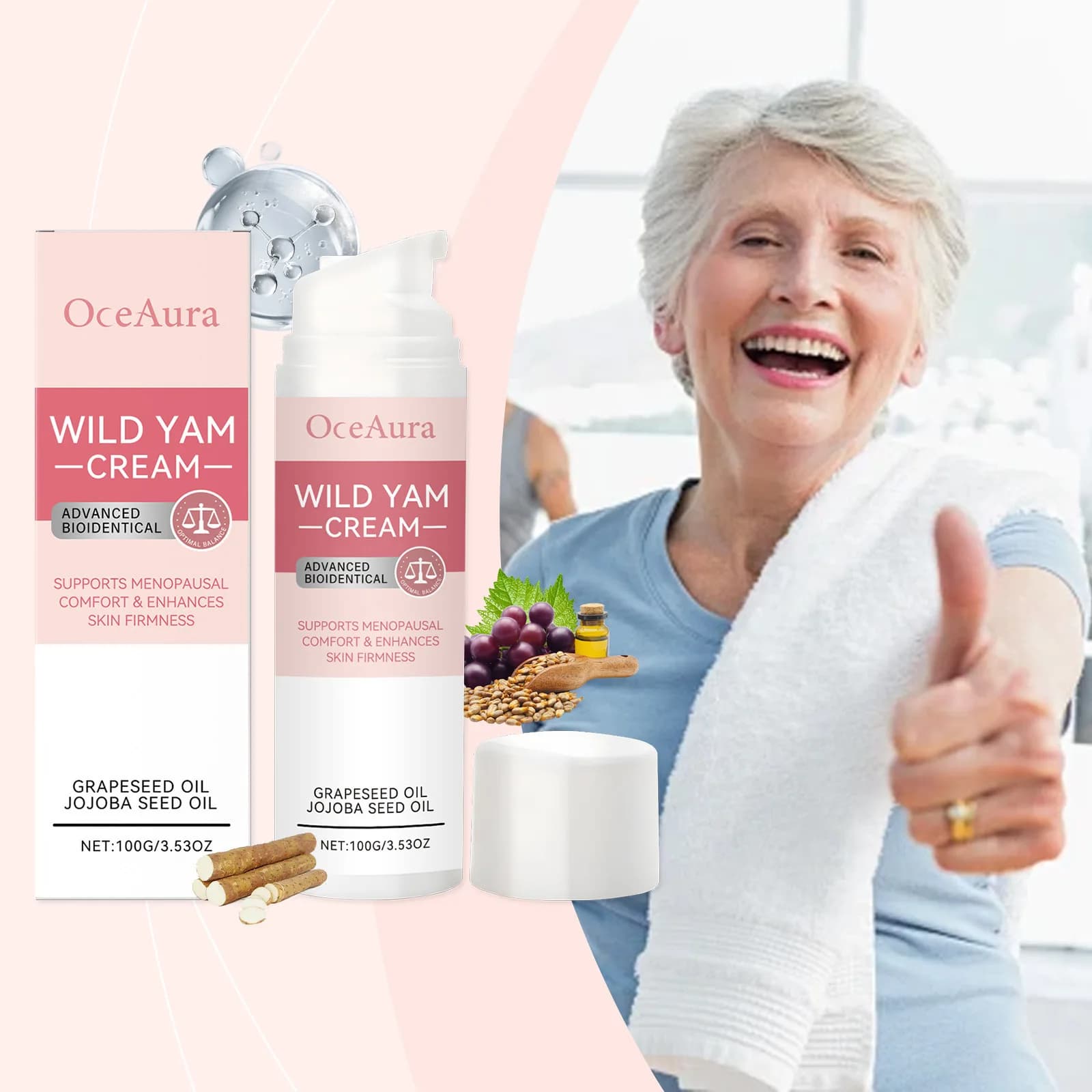 Body Care Balance Cream with Gentle Ingredients To Care for Women's Body Discomfort, Daily Massage Care Cream