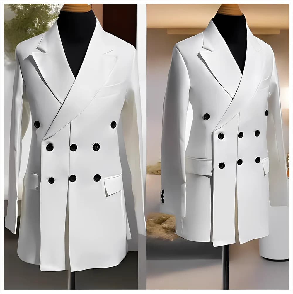 Blazer for Men Wedding Tuxedo Single Jacket Fashion Clothes Double Breasted Design Multiple Custom Colors Men's Suit