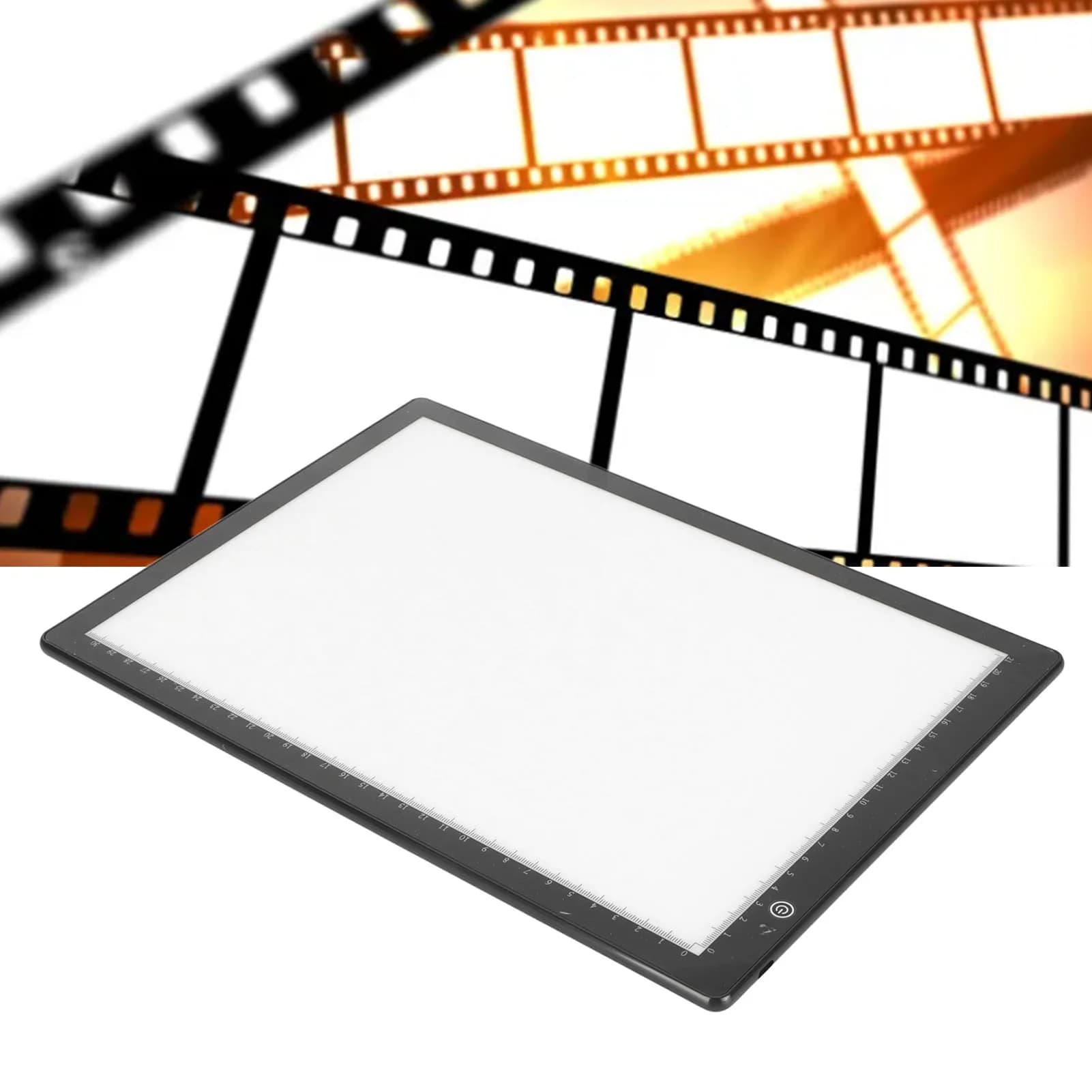 USB Slide Scanner for Film Negative Ultra Slim A4 Light Box 3 Brightness Modes with APP Editing Film/Photo Viewer